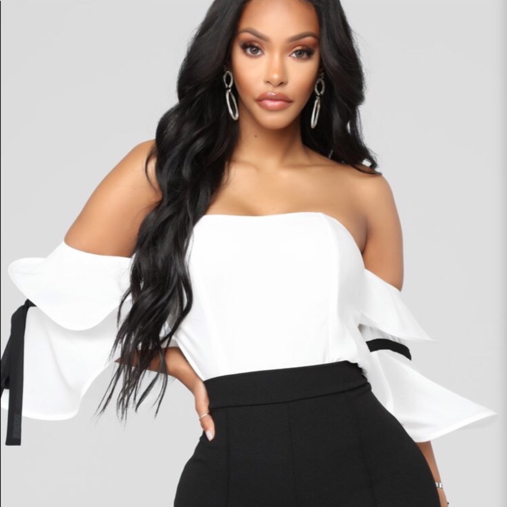 Strapless crop top